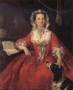 William Hogarth Miss Mary Edwards oil on canvas